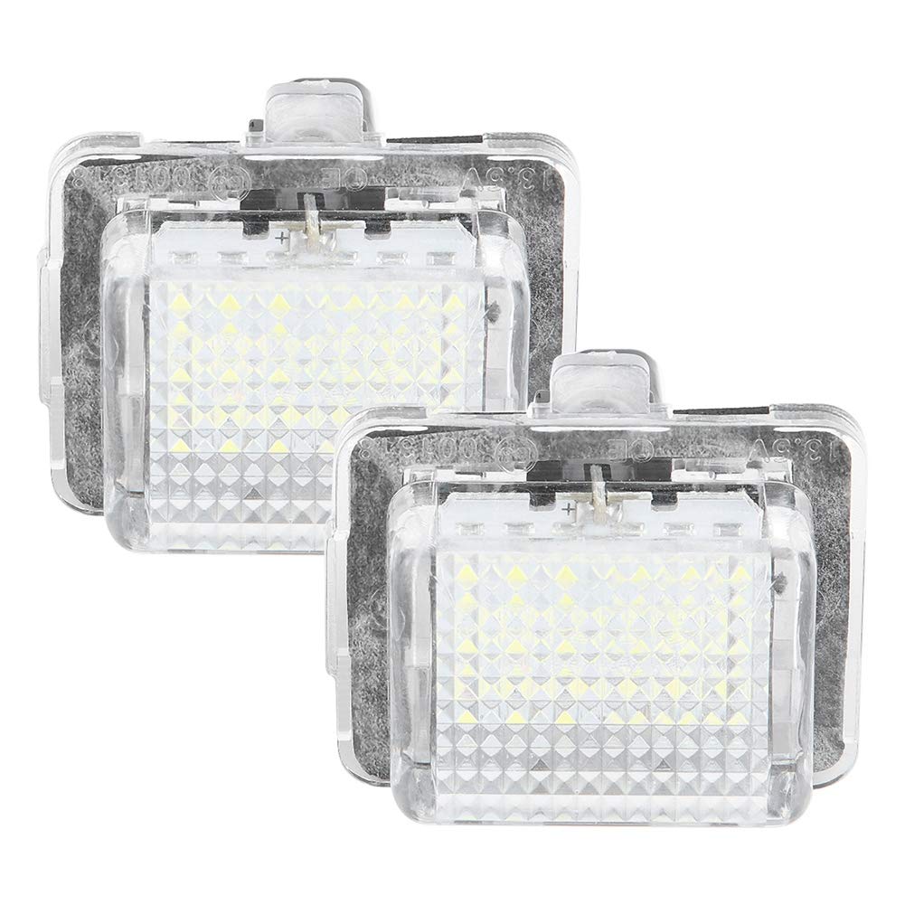 18 LED License Plate Lights for Benz W204 S204 W212 S212 C207 - Super Bright Car Registration Plate Lamp, Waterproof & Durable (1 Pair) - Perfect for Night Driving & Enhanced Vehicle Visibility