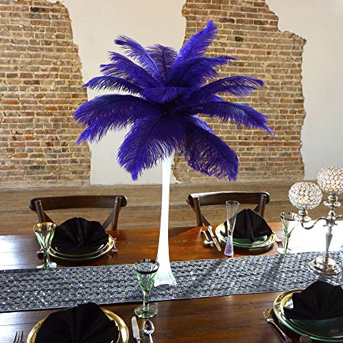 White Vase/Regal Feathers