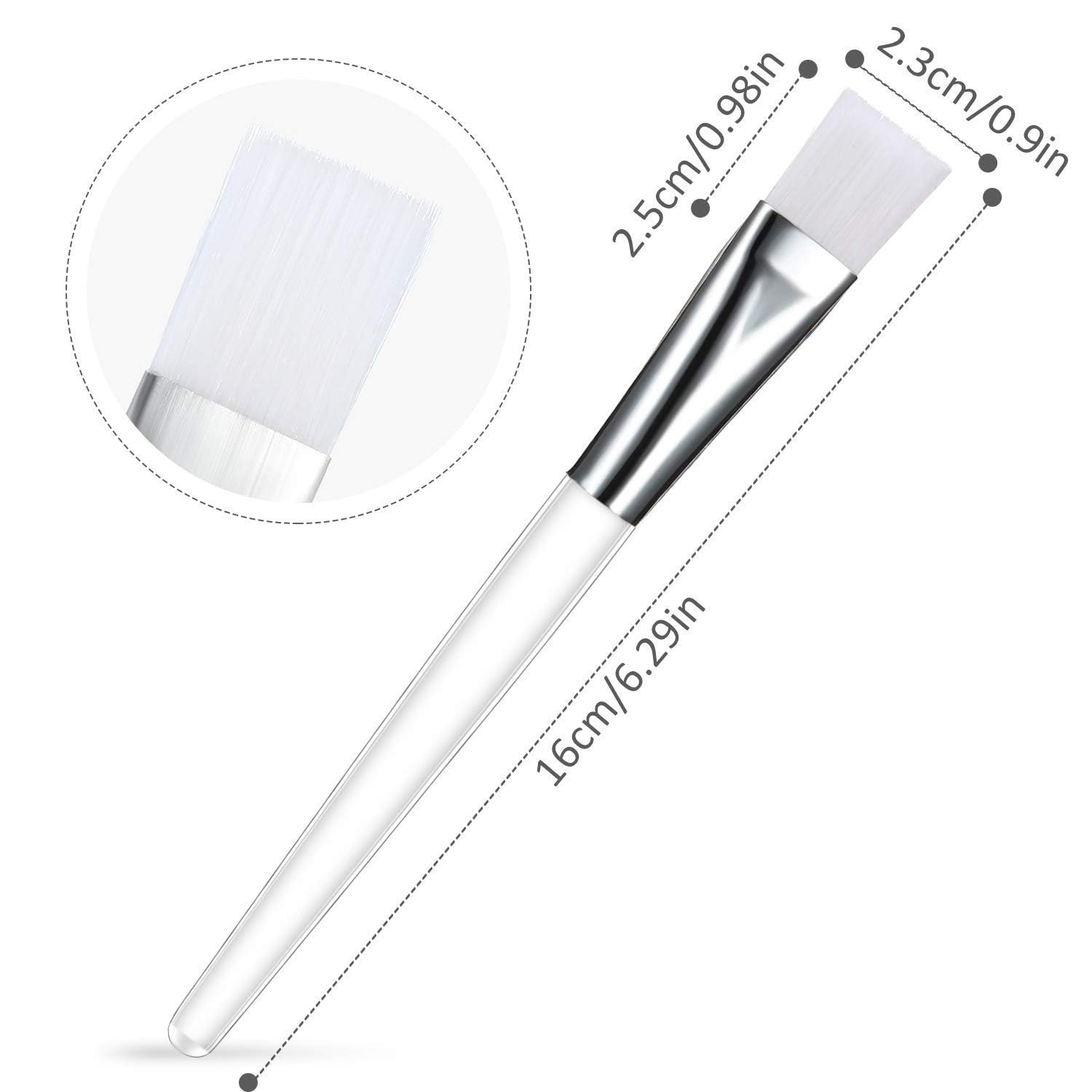 CUVLY Face Mask Brush - Soft Cosmetic Brush for Easy Facial Mask Application | Perfect for Women's Skincare & Makeup Routine | Use for Sheet Masks, Clay Masks & DIY Beauty Treatments