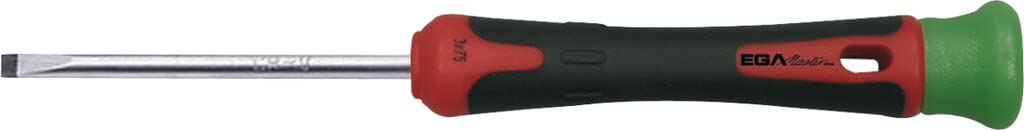 Ega Master 66848 Professional Electrician Screwdriver Set - 3 Piece 75mm Microtronic Bimat Precision Screwdrivers for Electronics Repair, Phone & Laptop Maintenance