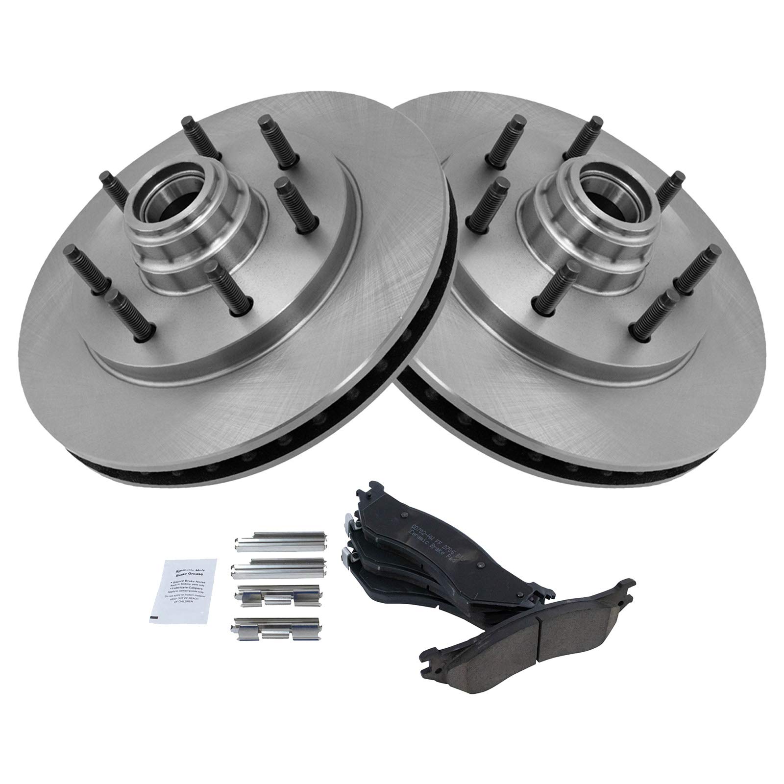 High-Performance Front Disc Brake Pad & Rotor Kit for Ford F-150 2WD 2x4 - Durable Braking System for Smooth Stops & Heavy-Duty Towing | Perfect for Off-Roading, Daily Commuting & Work Trucks