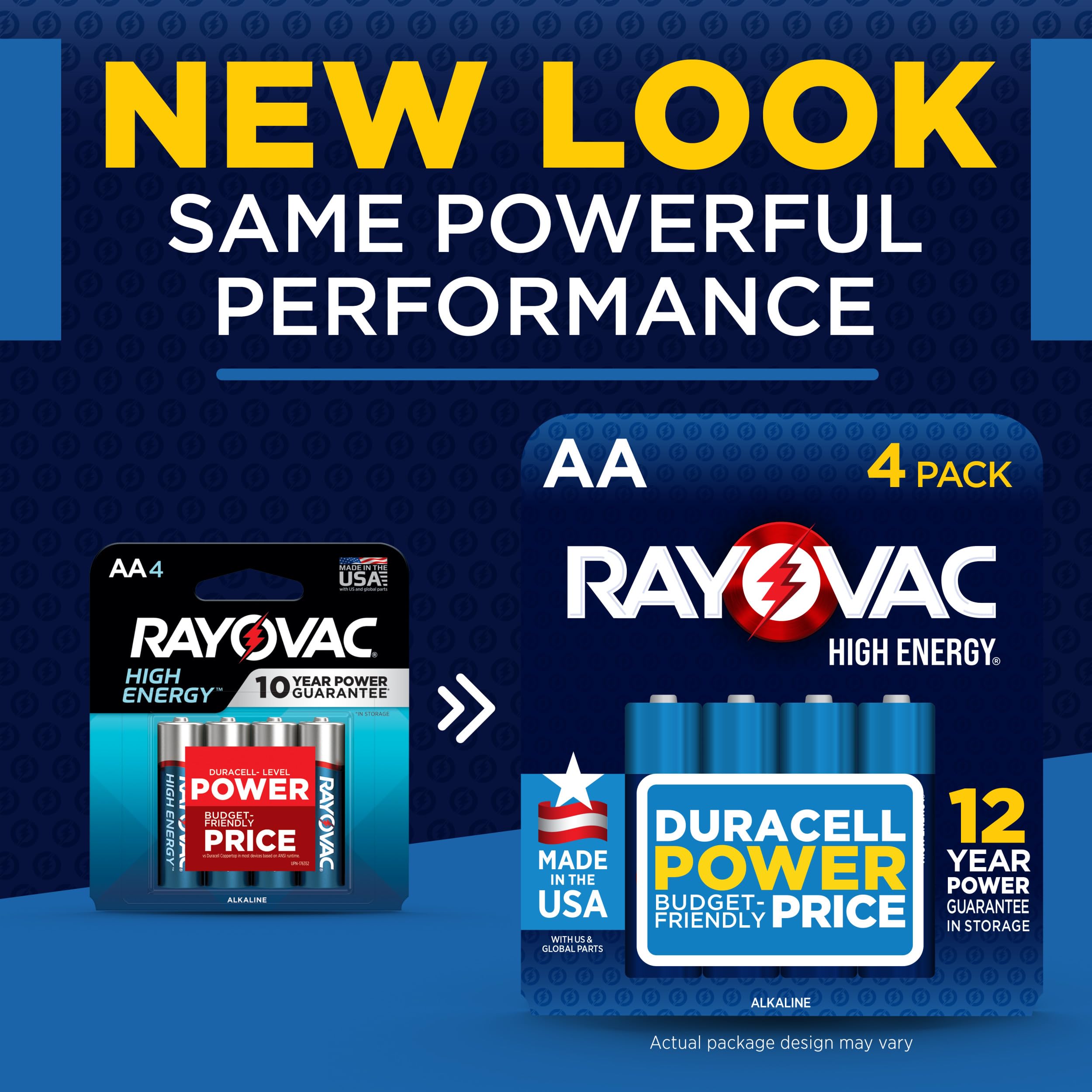 RAYOVAC RVC81536PPF Alkaline AA Batteries 36-Pack - Long-Lasting Power for Toys, Flashlights & Electronics - Reclosable Pro Pack for Easy Storage