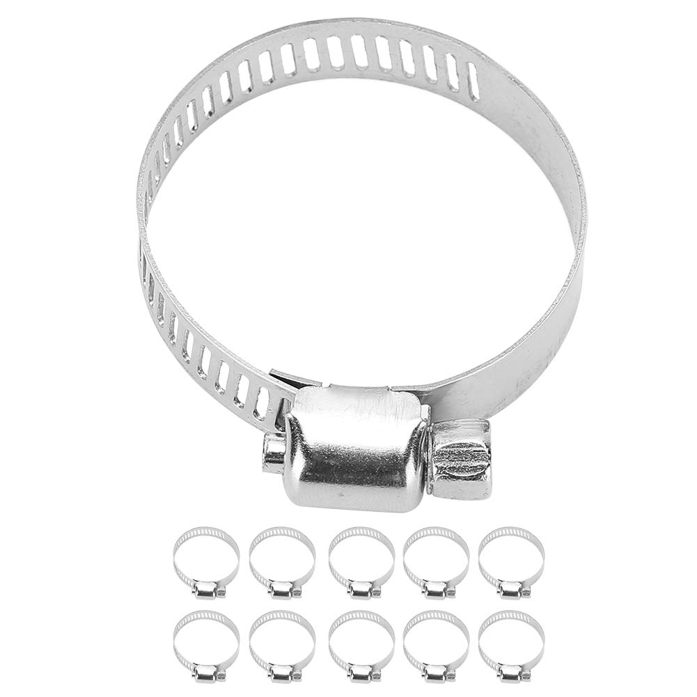 Taidda 10Pcs Stainless Steel Hose Clamps 3.5cm - Heavy Duty Water Pipe Hoop Clamps for Secure Pipe Connections | Perfect for Plumbing, Gardening & DIY Water System Fixes