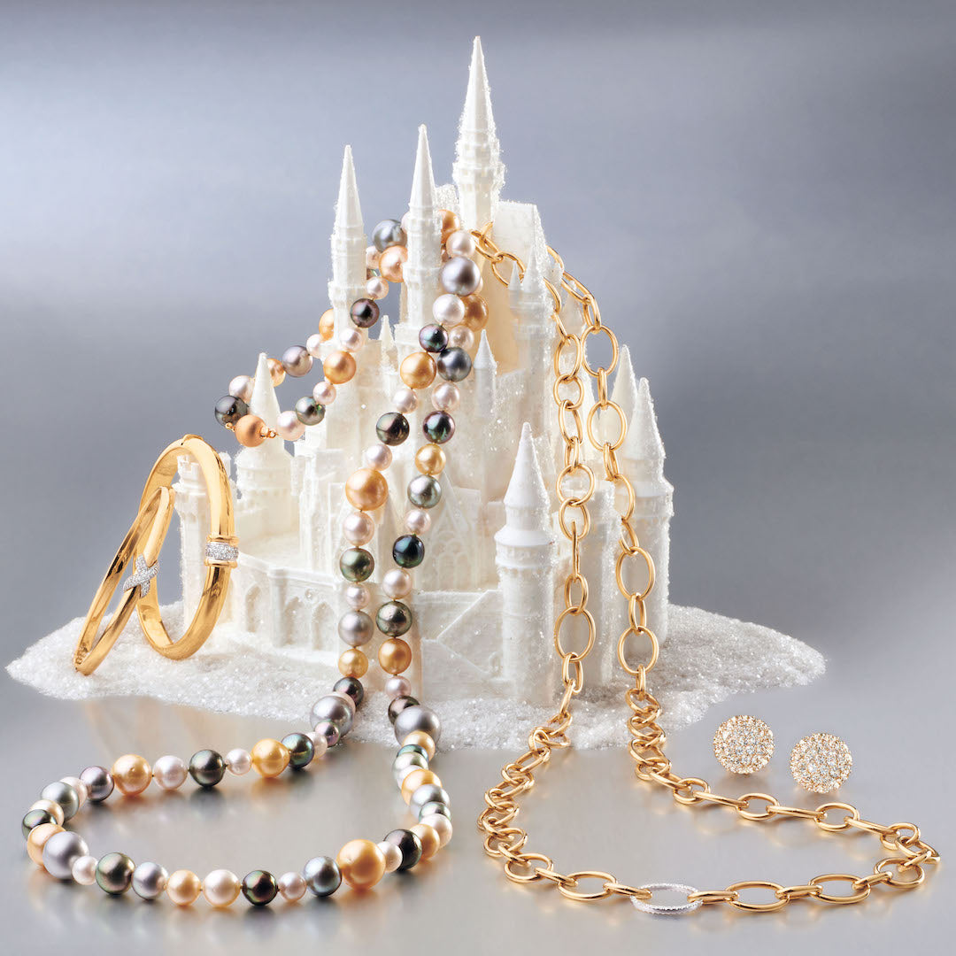 7-12mm Multi-Color Tahitian & South Sea Pearl Long Necklace - Elegant Statement Jewelry for Weddings, Parties & Special Occasions