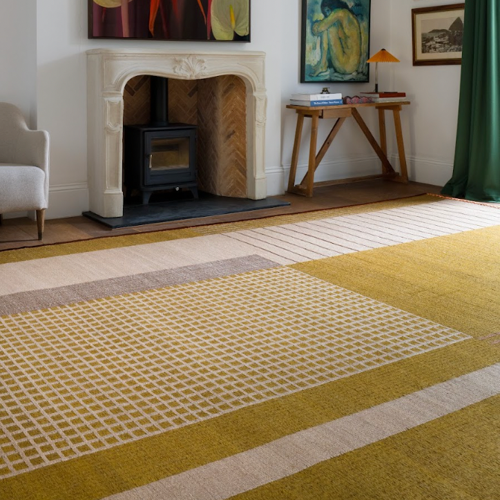Nina Litchfield Studios x Tapistelar Oscar Rug - Handmade Bohemian Area Rug for Living Room, Bedroom & Home Decor