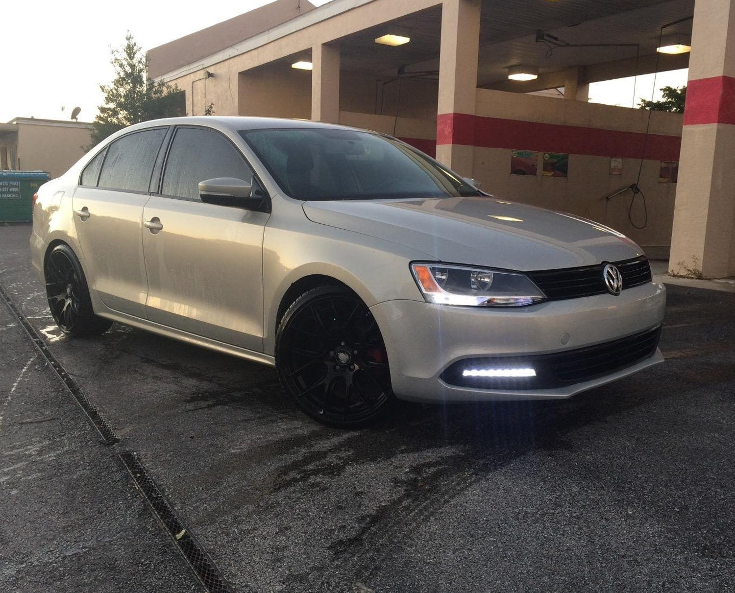 2011-2014 Volkswagen Jetta Direct Fit Xenon White 9 LED Daytime Running Lights - DRL Fog Lights for Enhanced Visibility & Style