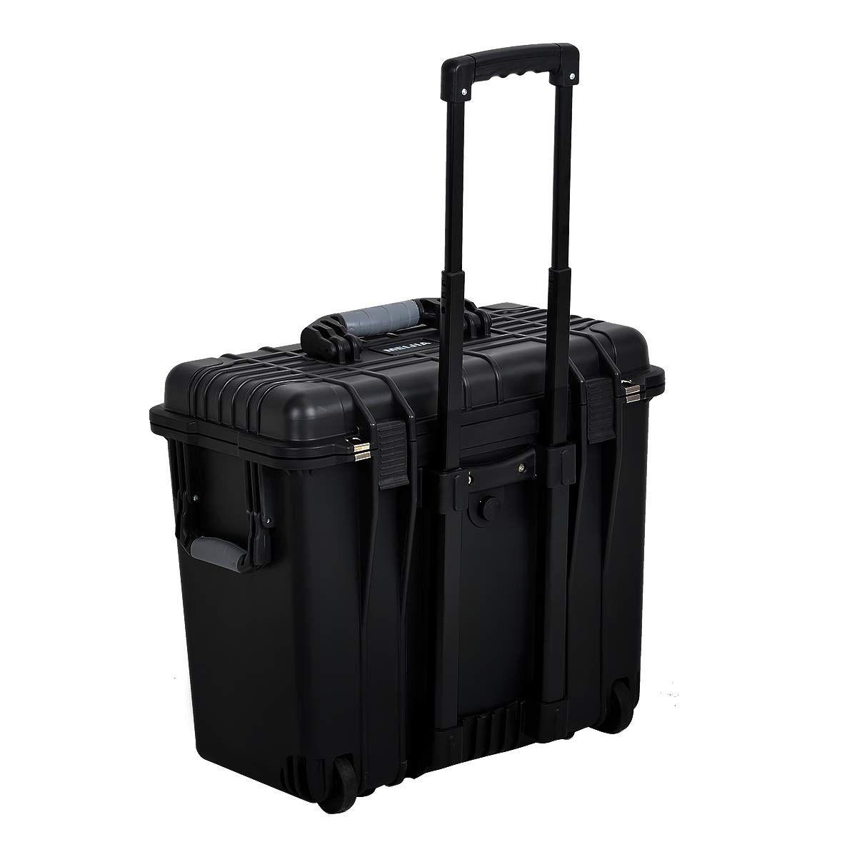 MEIJIA 19.88x12.01x18.11 Inch Waterproof Hard Case with Wheels & Handle - Customizable Foam Insert for Drones, Cameras, Lenses - Portable Protective Storage for Travel, Outdoor Photography & Equipment Transport