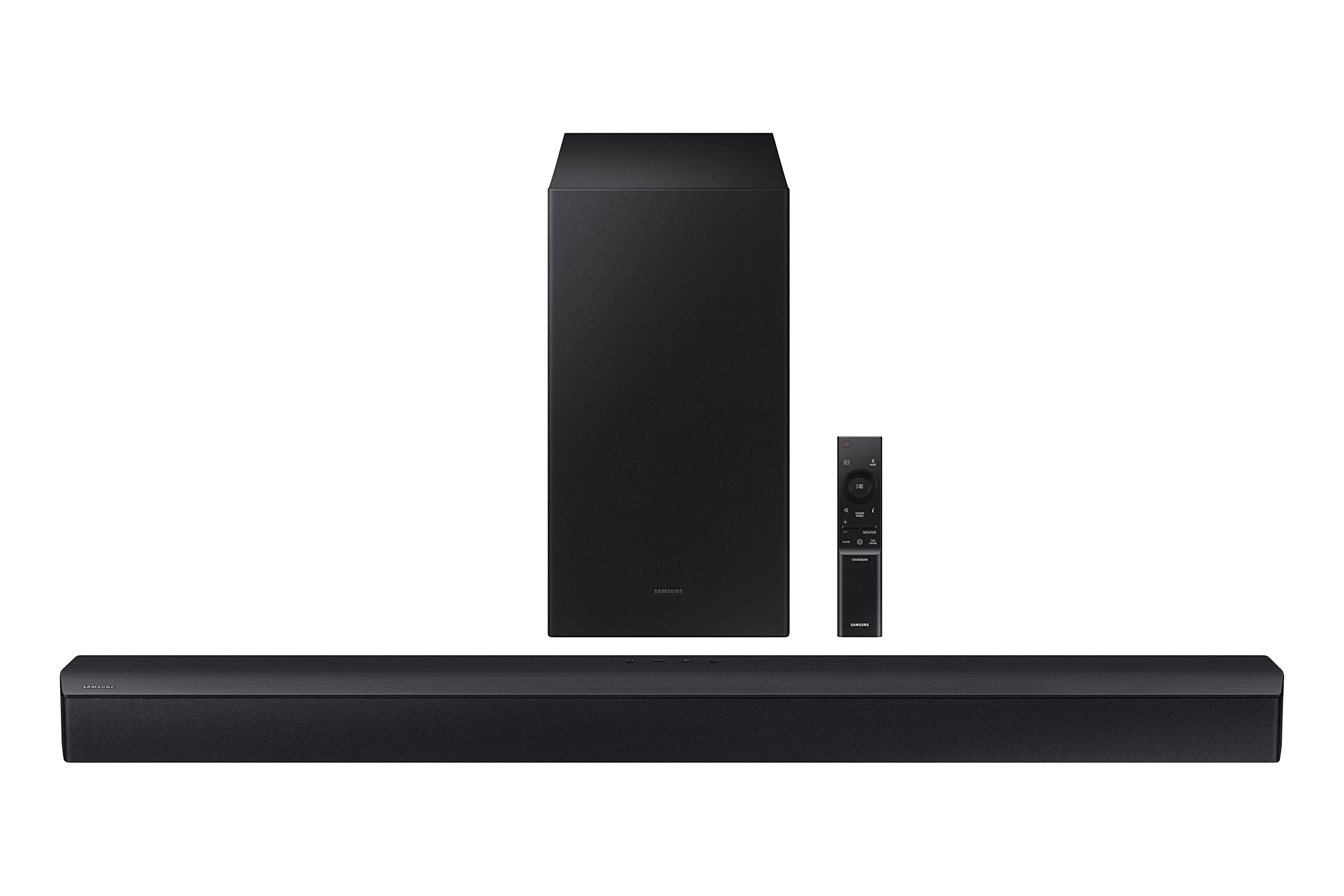 Samsung C430 2.1ch 270W Bluetooth Soundbar with Subwoofer - 4 Speaker System, Bass Boost, 3D Surround Sound, Game Mode, Adaptive Audio, Wall Mountable | Home Theater, Gaming, Music Streaming