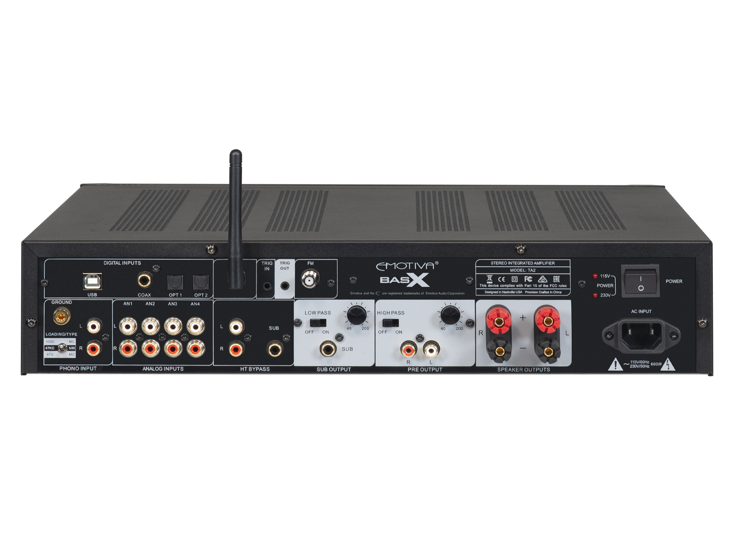 BasX TA2 High-Performance Stereo Preamp with DAC & Tuner - Integrated Amplifier for Home Audio & Hi-Fi Systems | Perfect for Music Lovers & Audiophiles