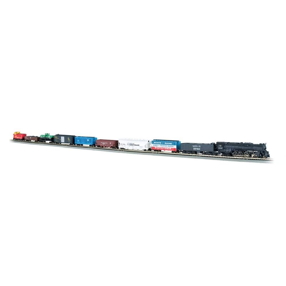 Bachmann Trains Empire Builder Ready-to-Run 68-Piece Electric Train Set N Scale Model Railroad for Home Layouts & Holiday Displays