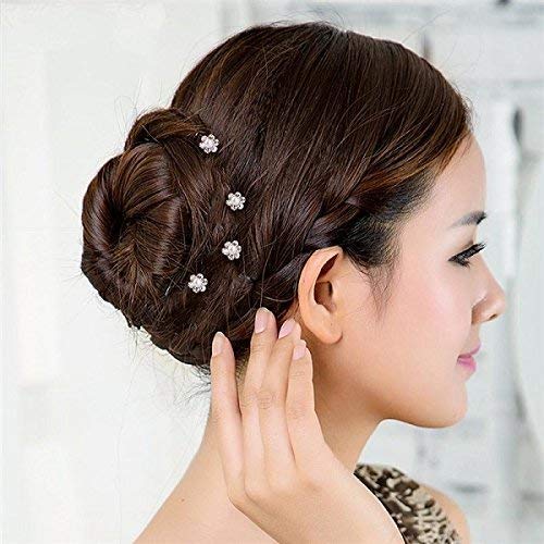 Elegant Pearl Hair Clips for Women & Girls - 12pcs Bridal Hair Accessories Set with U Pins for Wedding, Party & Special Occasions - Perfect for Bridal Hairstyles, Prom & Formal Events