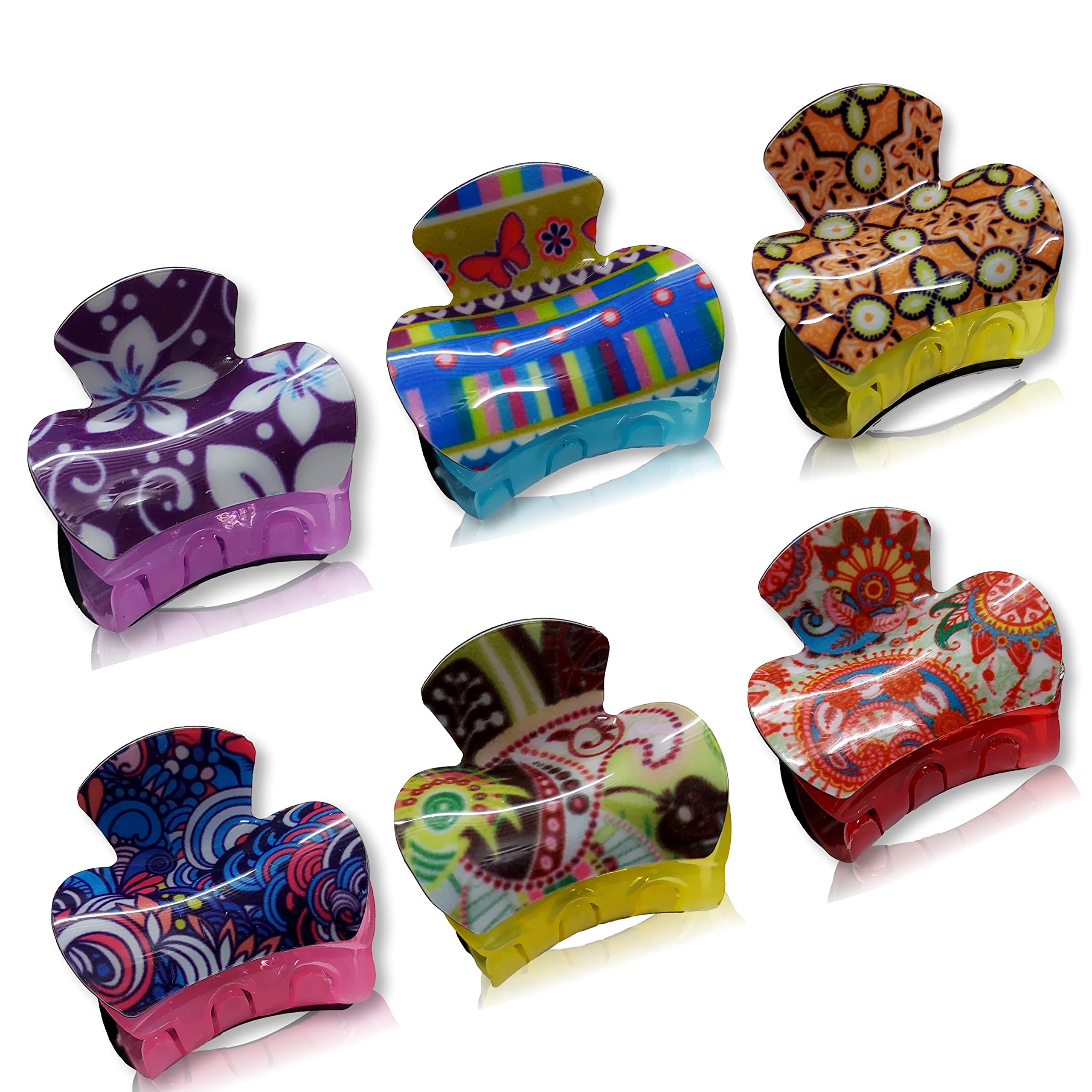 BELLO TOKO 6-Piece Hair Clips Set for Girls & Women - Cute Hair Accessories Combo for School, Party & Daily Use
