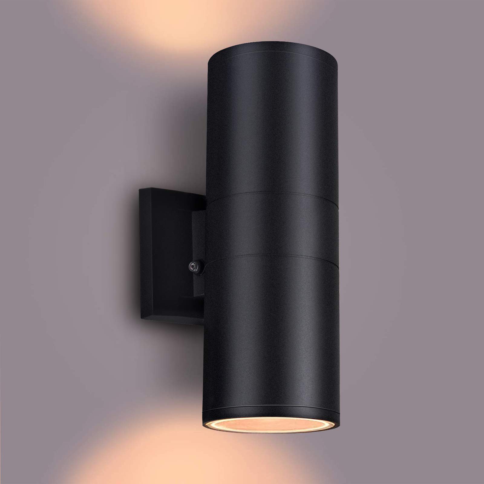 Dusk to Dawn Outdoor Wall Sconce Lights - 2 Light Fixtures with A19 Bulbs Included, Waterproof Exterior Lighting for Garage, Porch, Front Door, Patio & Garden [ETL Certified] - Perfect for Home Security & Landscape Illumination