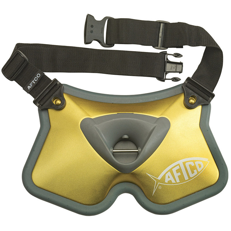 AFTCO Socorro Fighting Belt - Premium Saltwater Fishing Belt for Big Game Anglers - Ideal for Offshore, Deep Sea, and Sport Fishing Adventures