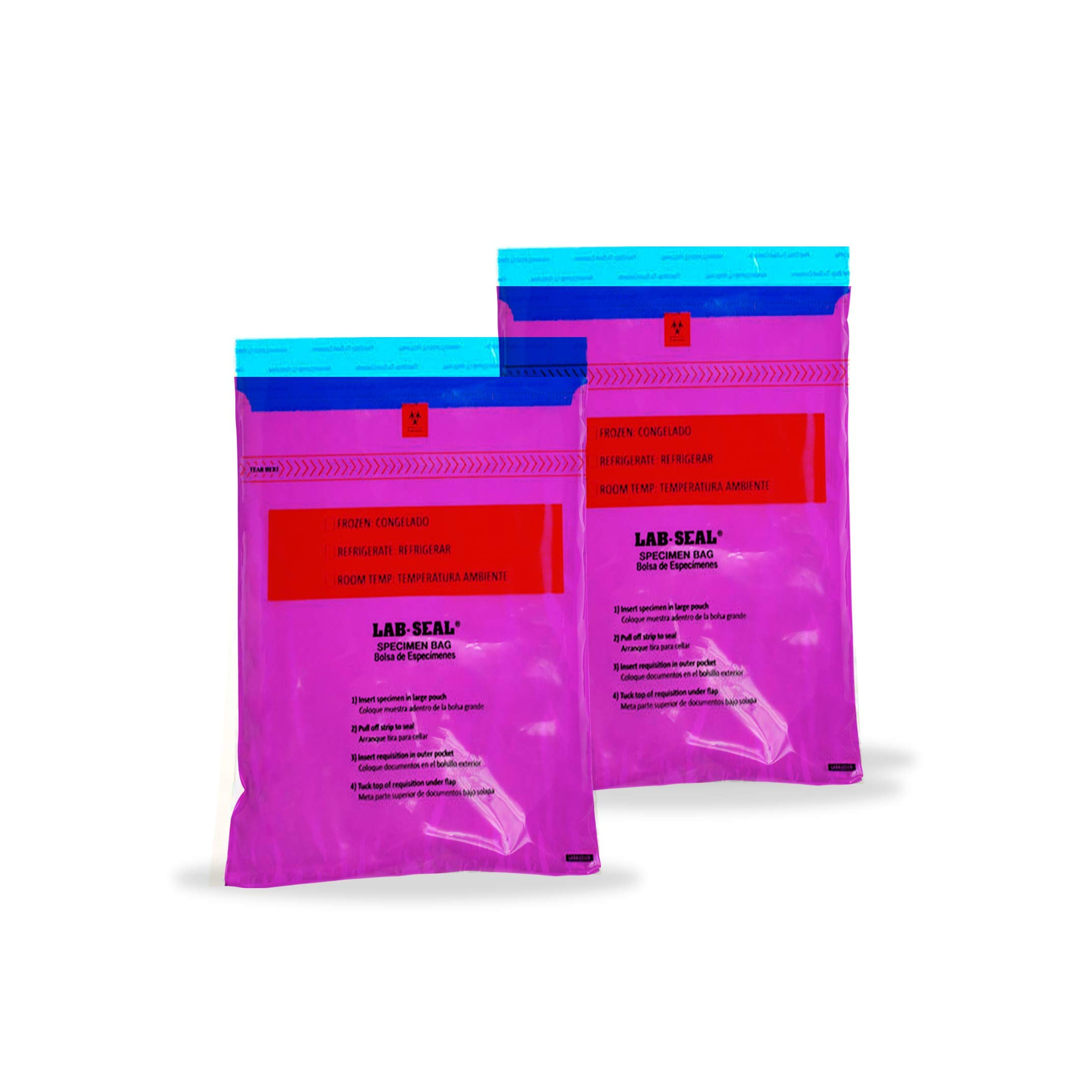 1000 Pack Purple 6x10 Specimen Bags - 1.80 Mil Thick Low Density Polyethylene with Pull Tab Adhesive Closure | Medical Storage Bags for Hospitals, Clinics & Home Health Care | Ideal for Lab Samples, First Aid Kits & Medical Supplies Organization