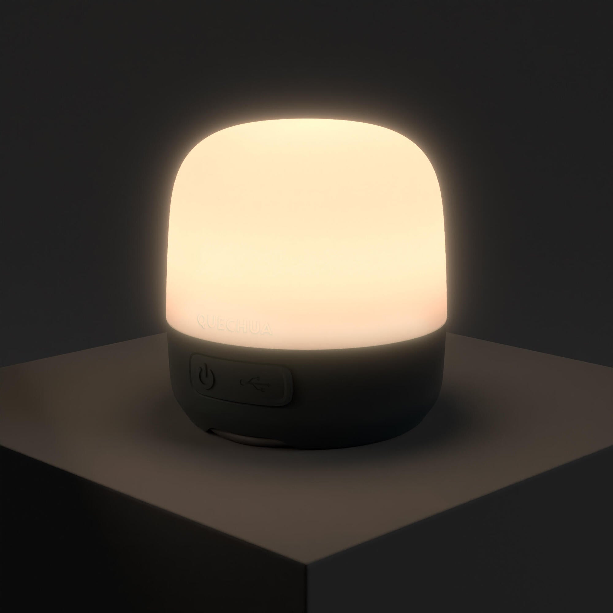 Quechua BL 60 Rechargeable Camping Lantern - USB-C & Dynamo Charging, 60 Lumens LED Light for Outdoor Adventures, Hiking, and Emergency Power Outages