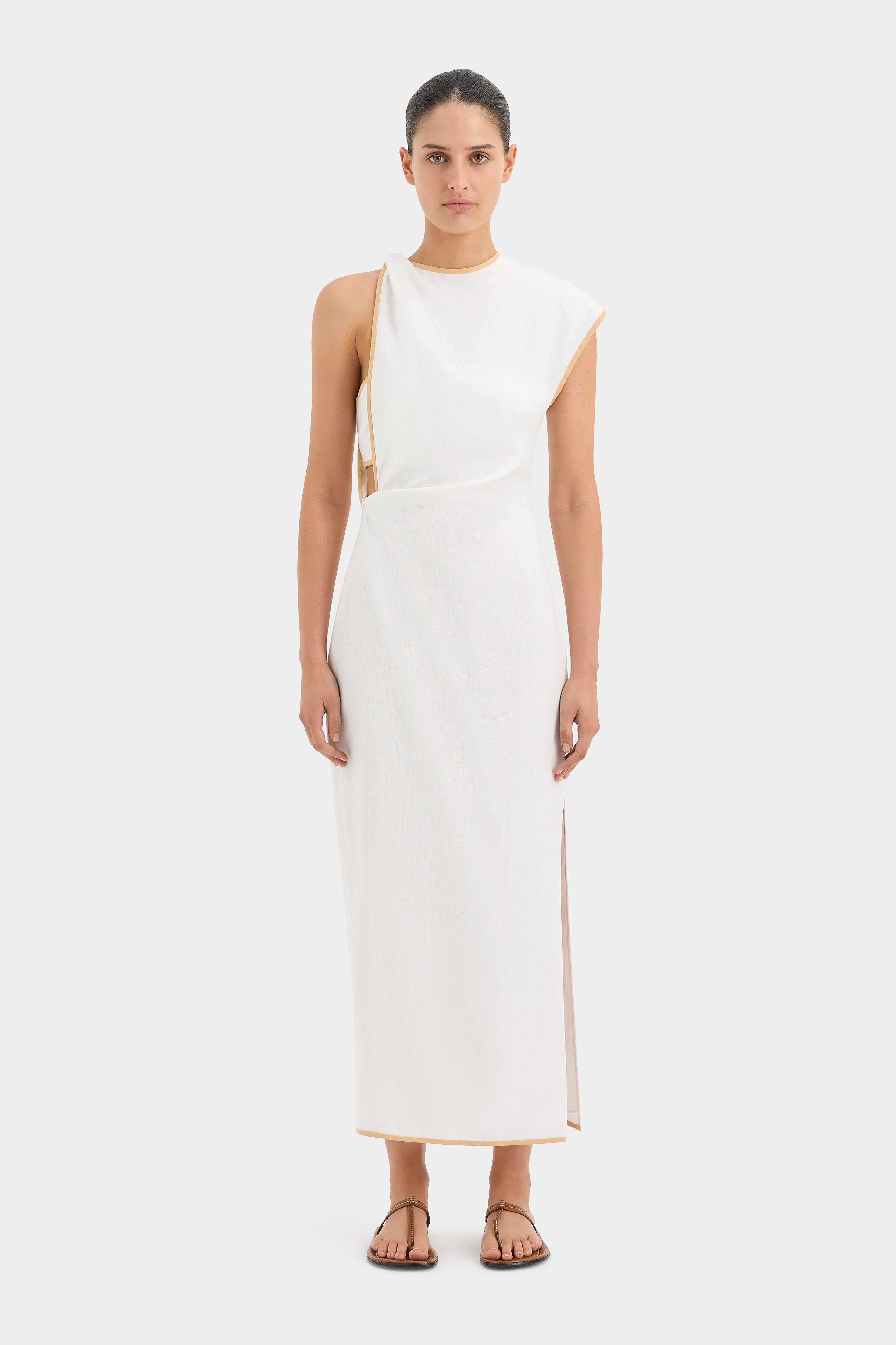 Noemi Cut Out Midi Dress - Elegant Women's Summer Party Dress with Flattering Fit | Perfect for Cocktail Parties, Date Nights & Special Occasions