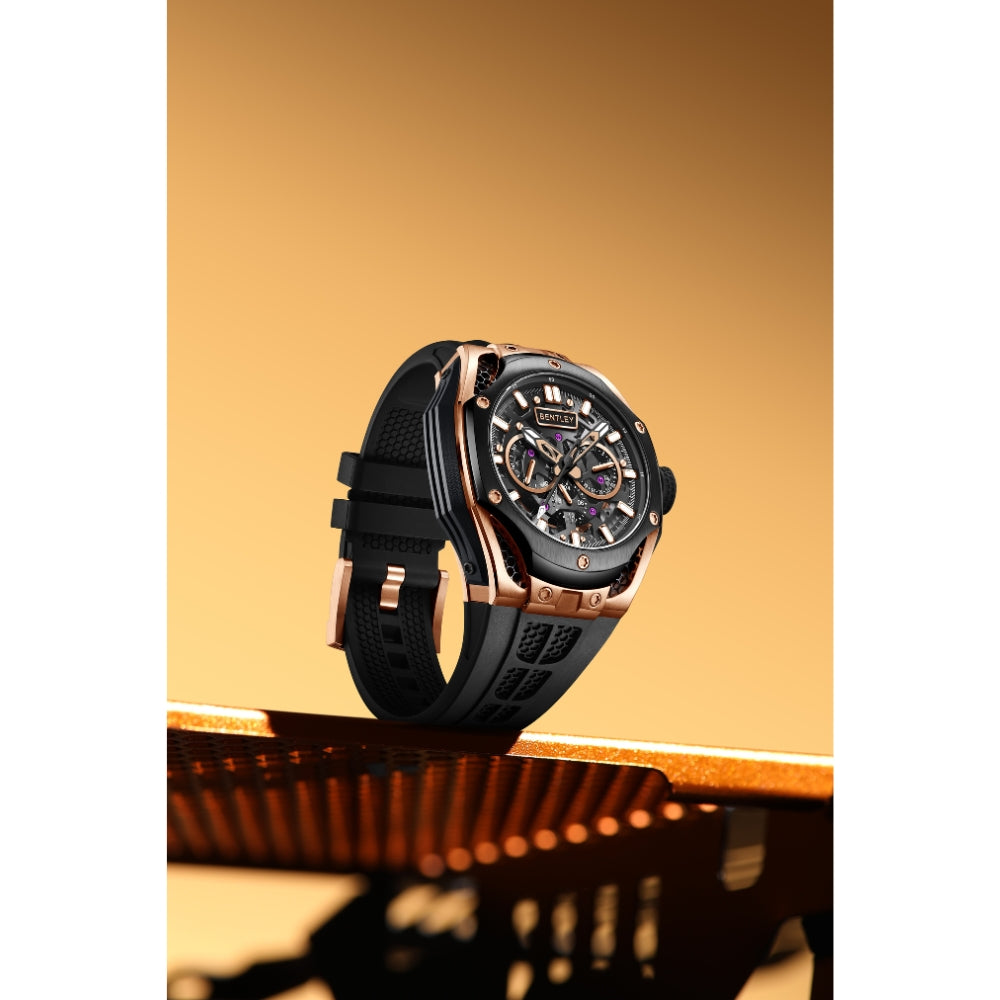 Luxury Bentley The Opulence Collection Yellow Gold Watch BL 50 56 - Elegant Timepiece for Men, Business & Formal Events