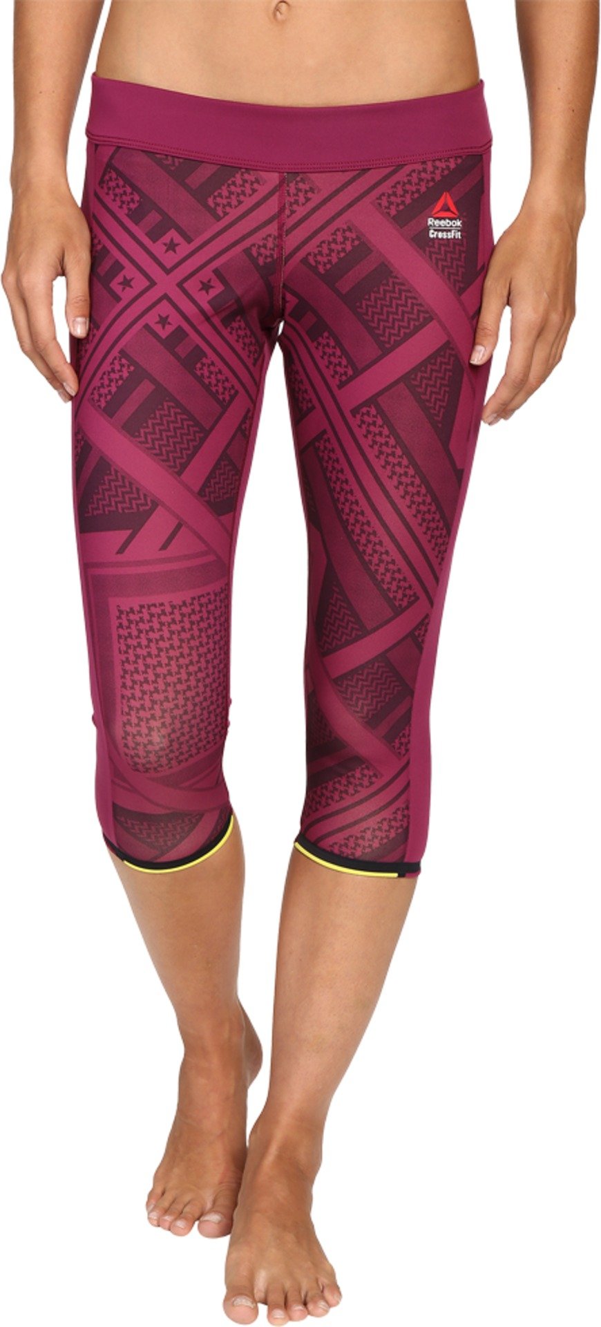 Reebok Women's Capri Leggings - High Waist Yoga Pants for Running, Workout & Gym - Comfortable Stretchy Activewear for Fitness & Lounge