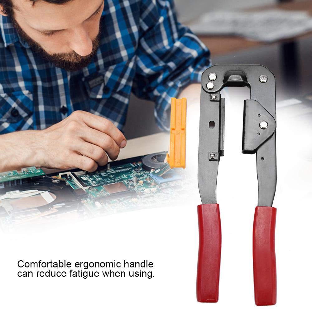 Flat Ribbon Cable Crimping Tool - YTH214 IDC Connector Crimper for Computer & Electronics - Perfect for FC Terminal Cutting and Network Cable Repair
