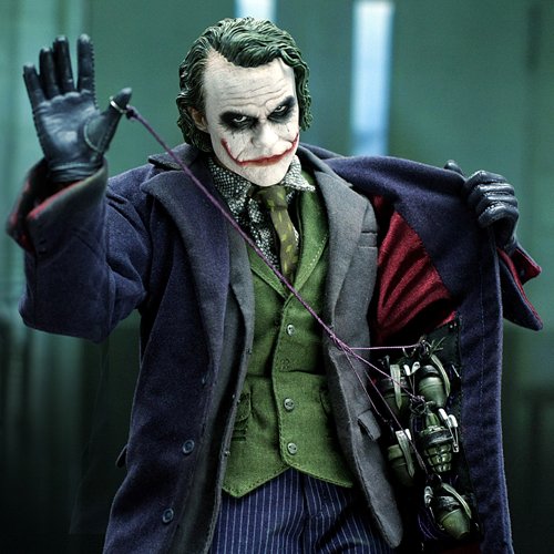 Dark Knight Joker 1/6 Scale Collectible Figure - Movie Masterpiece DX Edition (Japan Import) for DC Comics Fans & Home Display