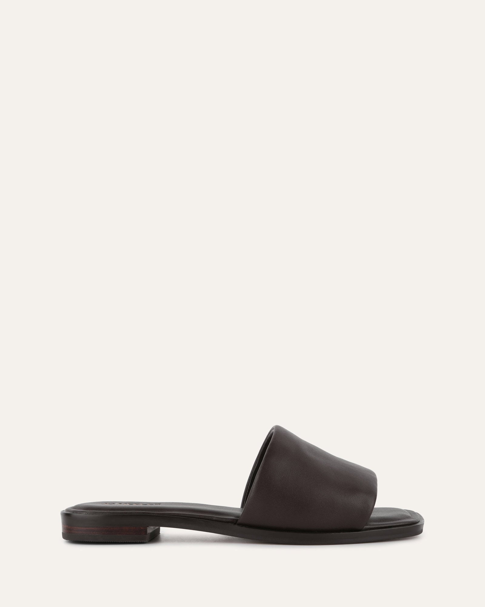 Picasso Flat Slide Sandals - Genuine Cacao Leather Comfortable Slip-On Shoes for Women | Perfect for Casual Wear, Beach, and Summer Outfits