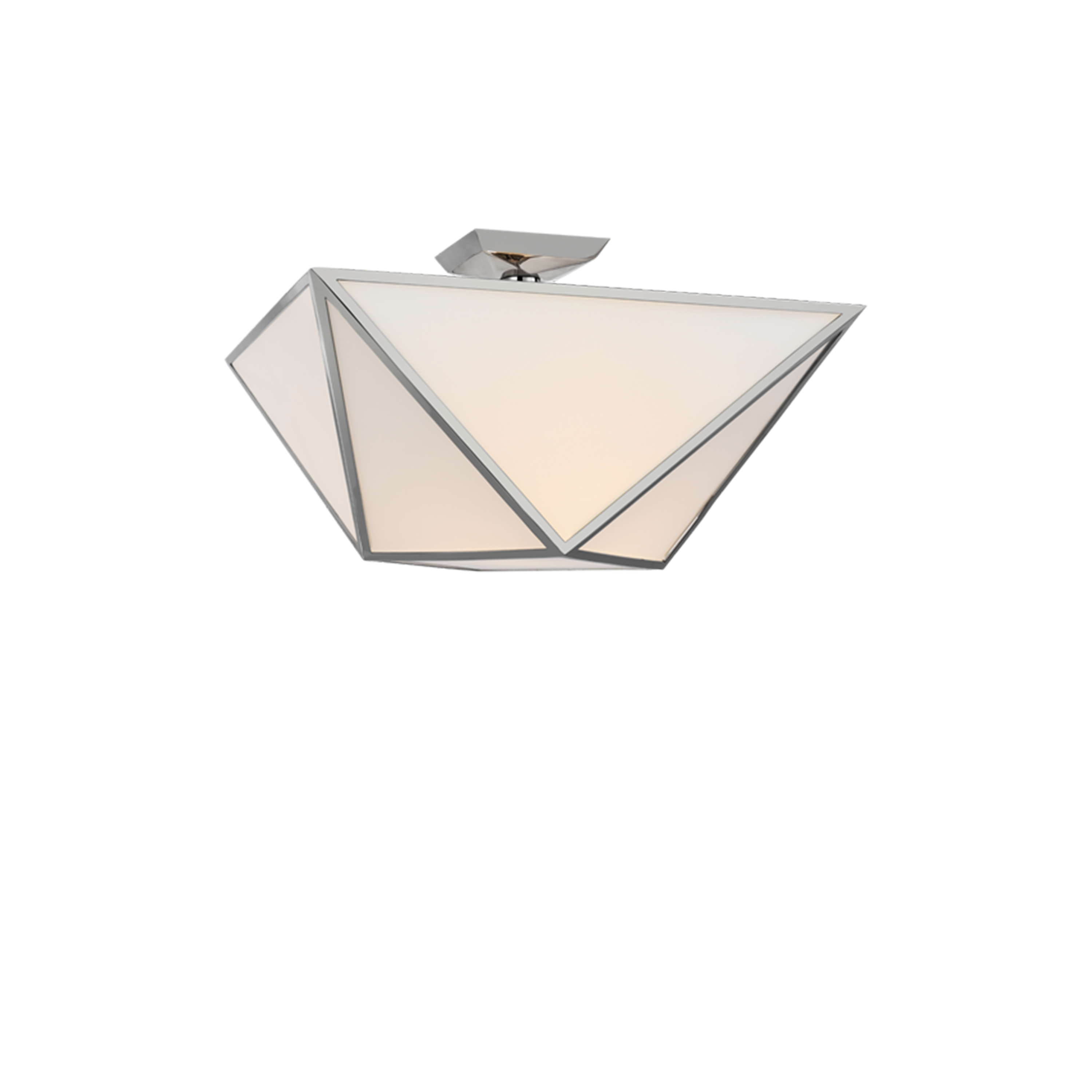 Lorino Large Semi Flush Mount Ceiling Light - Modern LED Fixture for Bedroom, Living Room & Hallway - Energy Efficient Lighting Solution for Home & Office