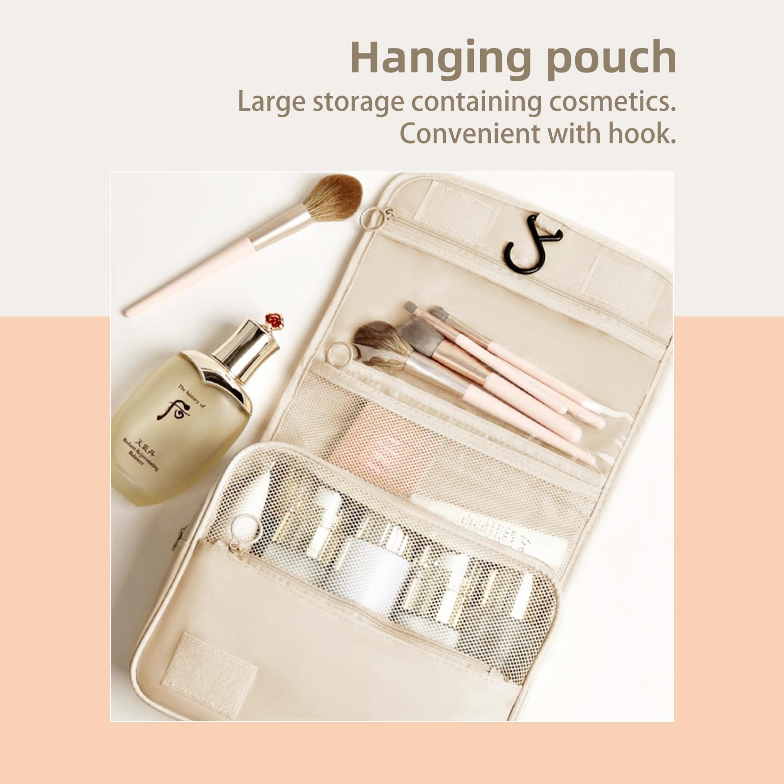 Giznzg 13-Piece Packing Cubes Set - Travel Luggage Organizer with Shoe Bag, Cosmetic Bag, Clothing Bag & Accessory Pouches for Suitcase (Beige) - Perfect for Business Trips, Vacations & Weekend Getaways