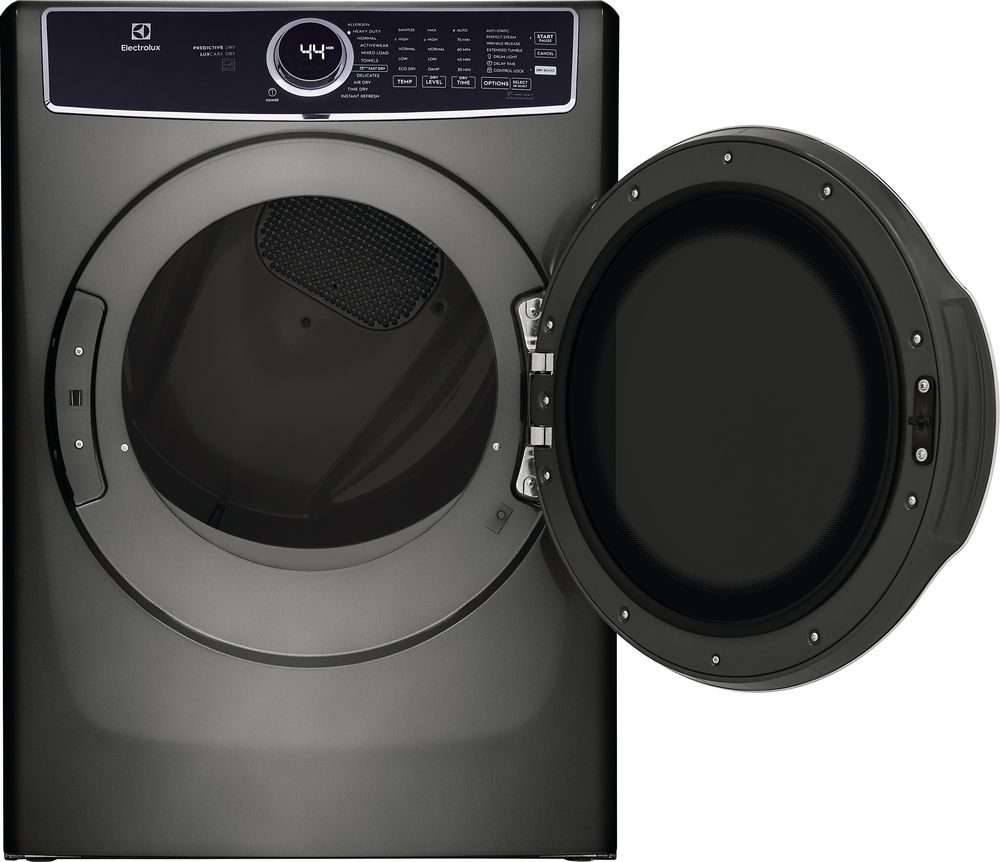 Electrolux ELFG7637AT 8.0 Cu. Ft. Titanium Front Load Gas Steam Dryer - Large Capacity, Energy Efficient for Home Laundry Room, Perfect for Families & Heavy Loads