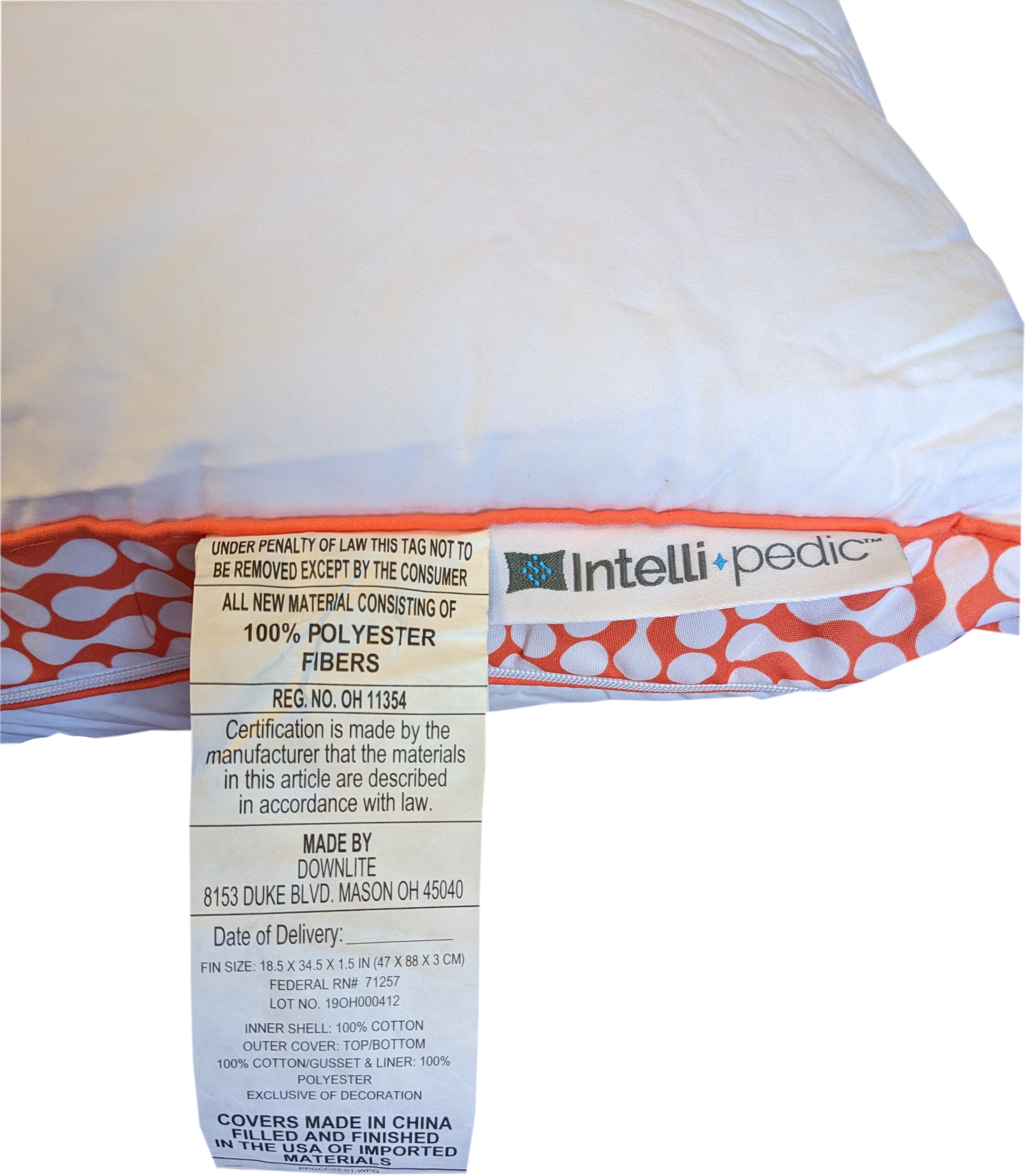 INTELLI PEDIC™ FlexSupport™ 3-in-1 Adjustable Pillow for Neck, Back & Shoulder Pain Relief - Perfect for Sleeping, Travel & Office Use