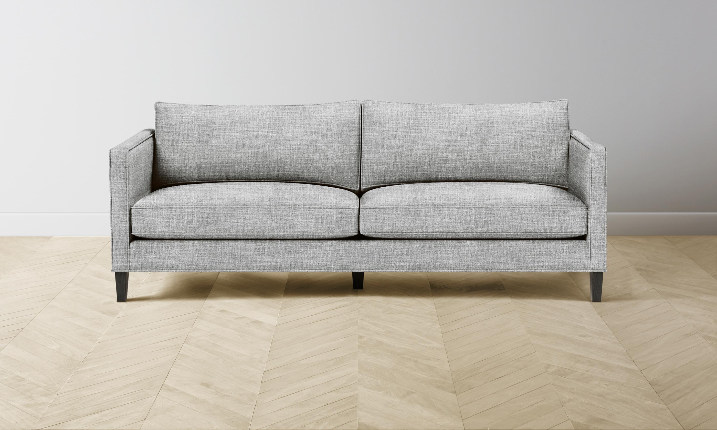 Premium Crosby Sectional Sofa with Performance Textured Tweed Upholstery in Alpine White - Perfect for Living Rooms, Family Gatherings & Cozy Movie Nights