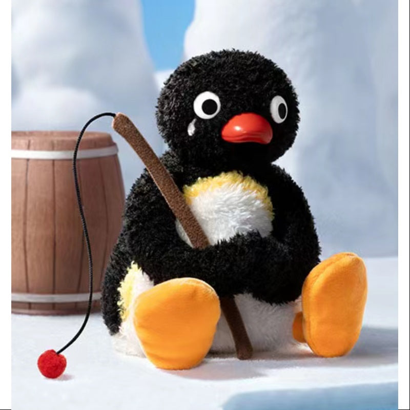 Baby MOLLY Pingu Happy Fishing Series Vinyl Plush Pendant Complete Set - Cute Collectible Toy for Kids & Gift for Anime Fans - Perfect for Playtime, Room Decor, and Kawaii Collections