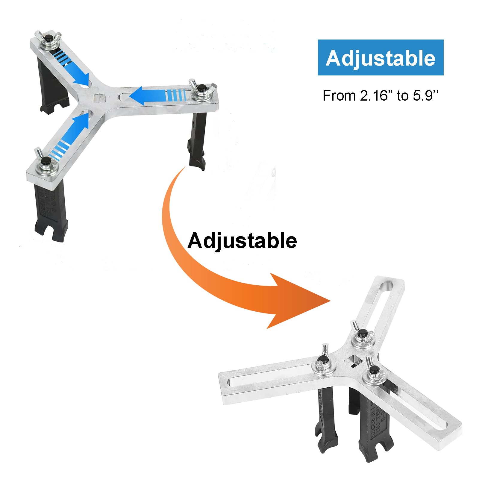 Universal Fuel Pump Removal Tool - Adjustable 3 Jaw Fuel Tank Lock Ring Spanner (2.16