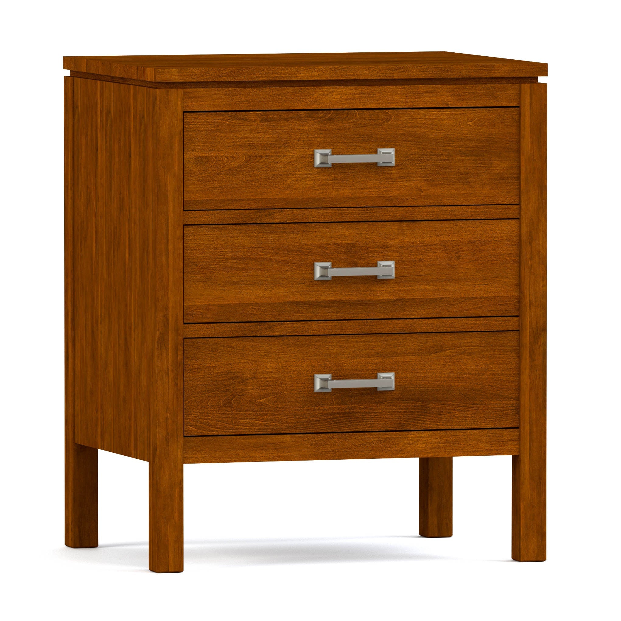 Dwyer 3-Drawer Nightstand - Modern Bedside Table with Storage for Bedroom, Living Room & Office - Wooden Night Stand with Smooth Gliding Drawers