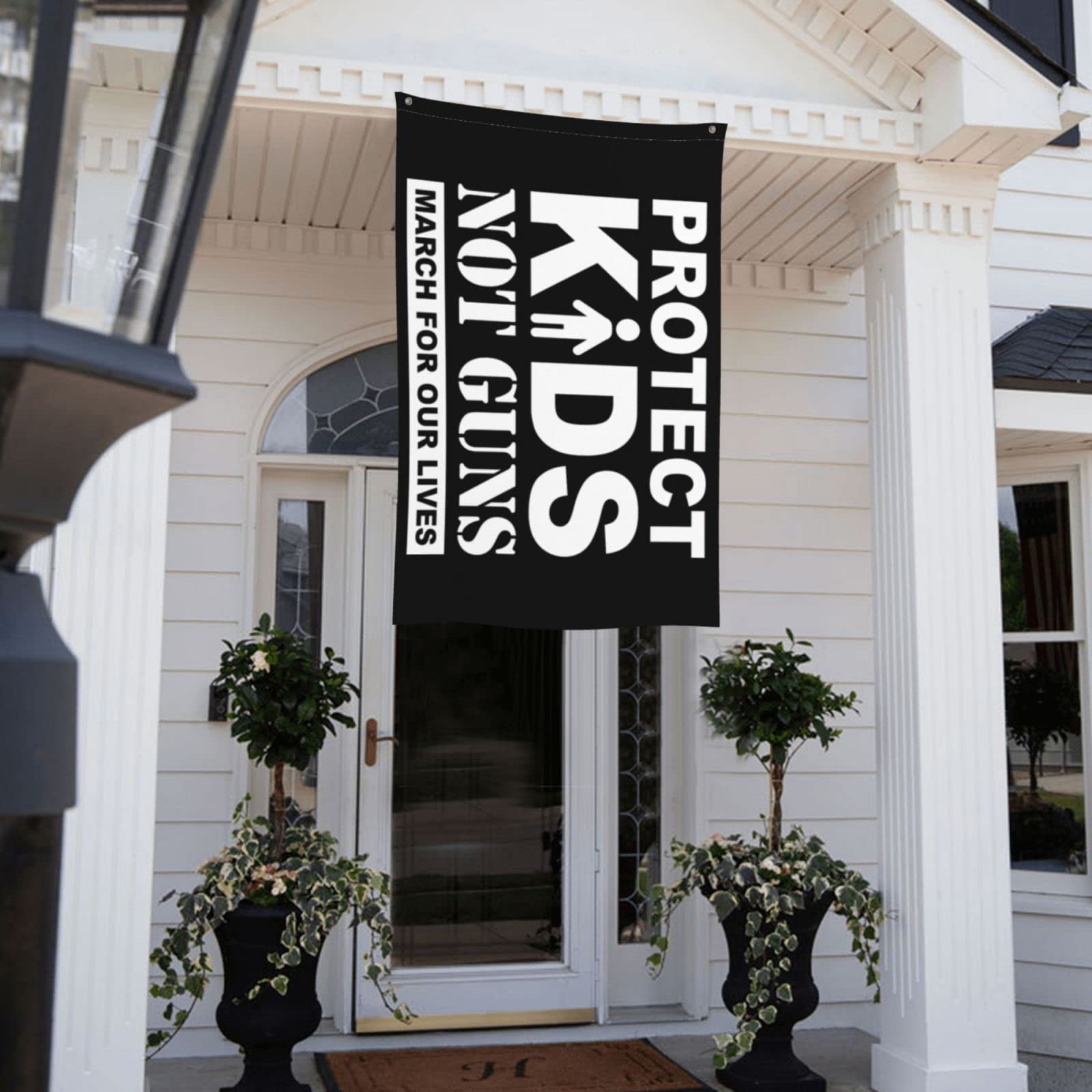 3x5 March For Our Lives Flag - Pray For Uvalde Texas, End Gun Violence, Protect Our Kids - Enough Is Enough Gun Control Now - No More Silence Protest Banner (No Pole Included) - Perfect for Rallies, Memorials & Social Justice Events