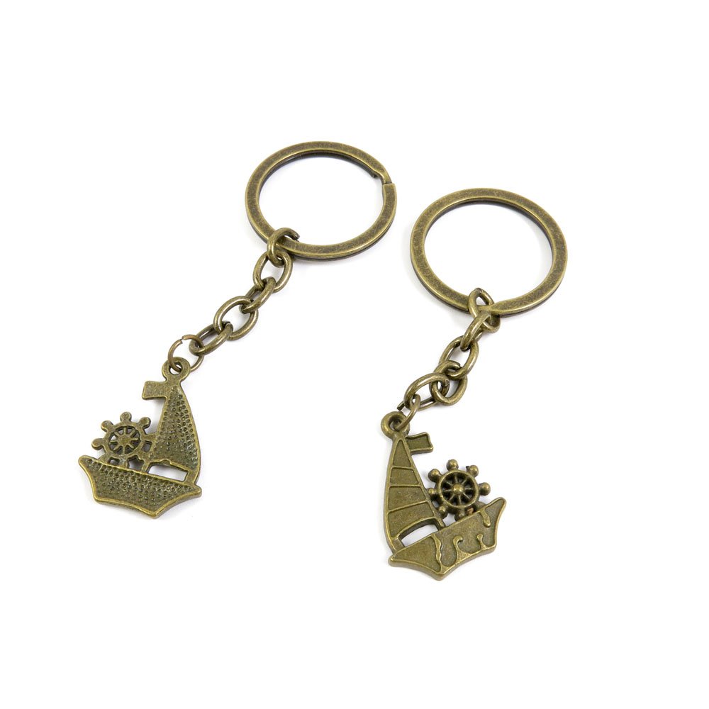 Stylish Sailboat Keychain - Fashion Jewelry Keyring for Car Keys, Door Keys & Key Tags - Bulk Wholesale Supplier (W3GF7) - Perfect for Gifts, Home Organization & Travel Accessories
