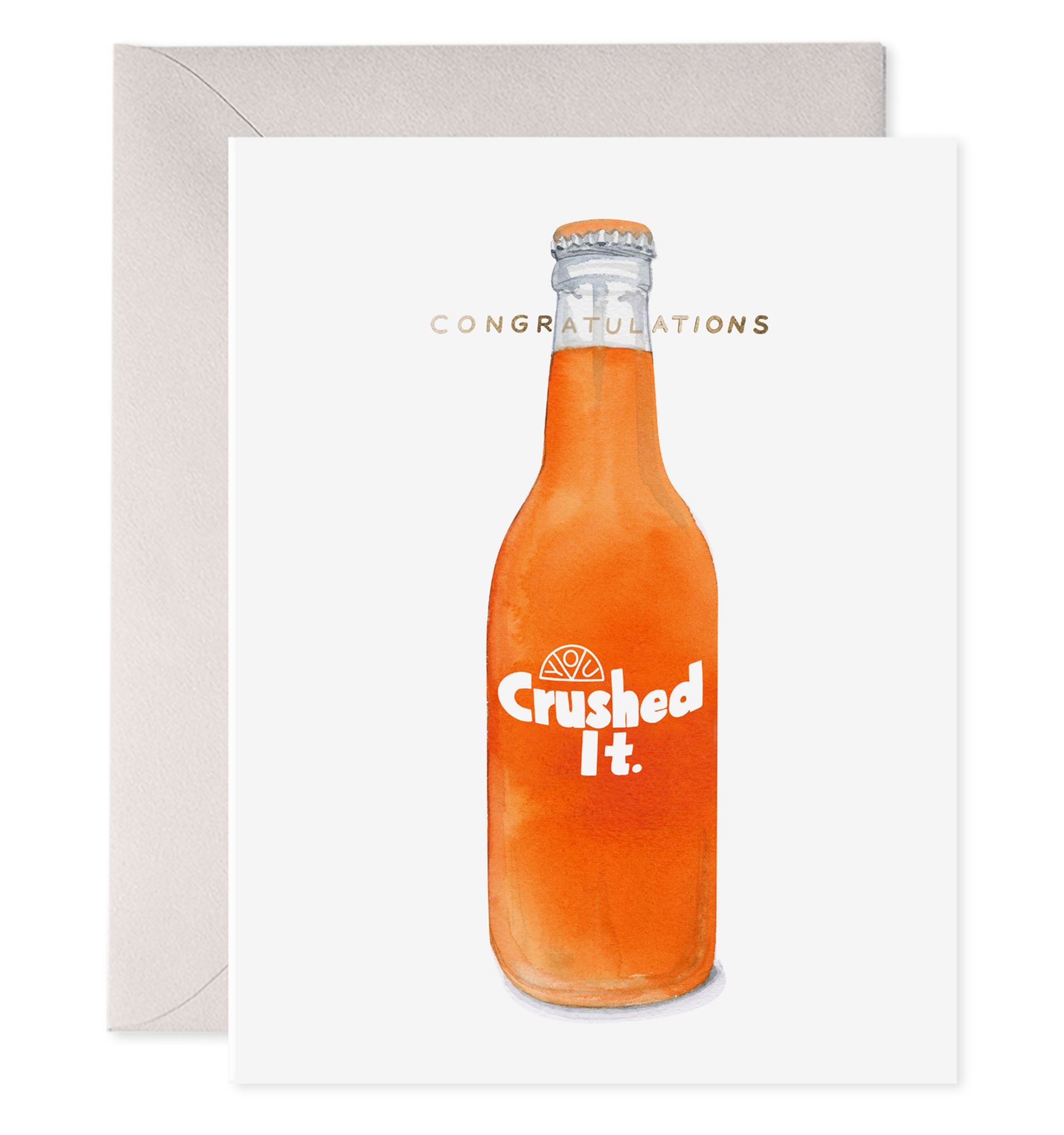 Crushed It Card - Motivational Greeting Card for Success & Achievement - Perfect for Graduation, Promotion, and Celebrating Milestones