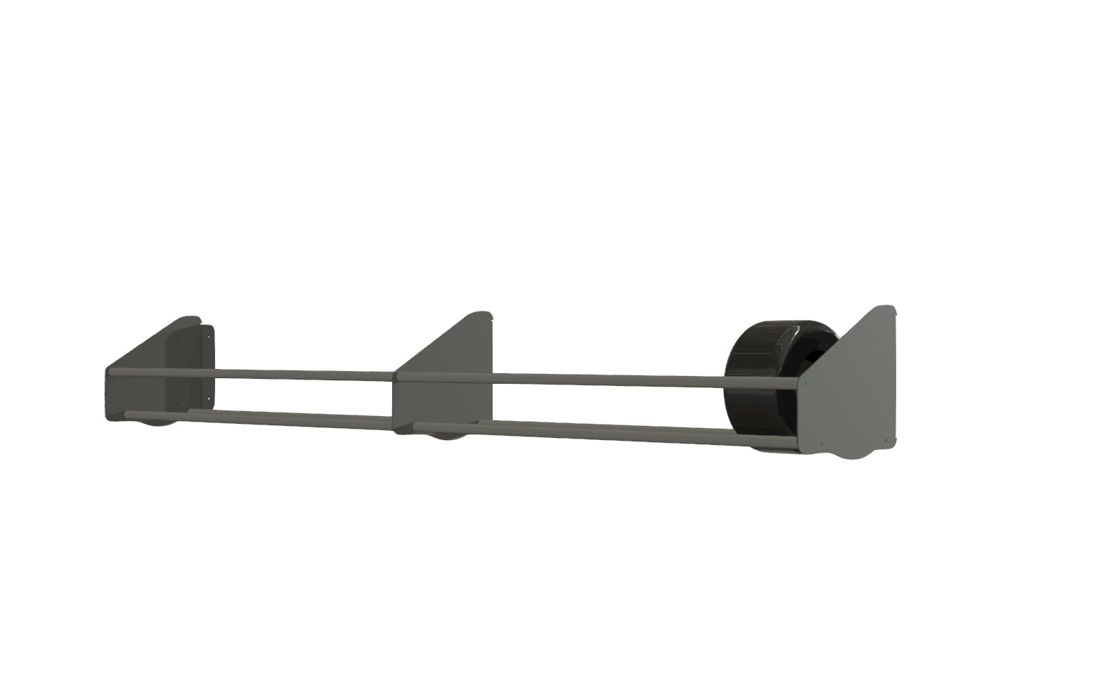 8' Heavy Duty Trailer Tire Rack - Wall Mounted Storage Solution for RV, Boat & Utility Trailers - Perfect for Garage, Shed or Workshop Organization