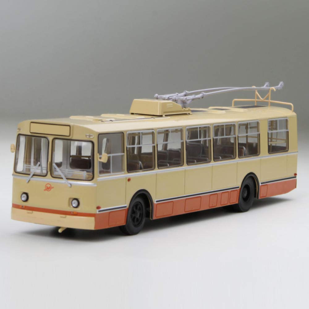 1/43 Scale Former Soviet Union ZIU-9 Trolleybus Alloy Diecast Car Model - High Simulation Classic Metal Mini Collectible for Display, Matchbox & Static Model Decoration - Perfect for Collectors, Enthusiasts & Home/Office Decor