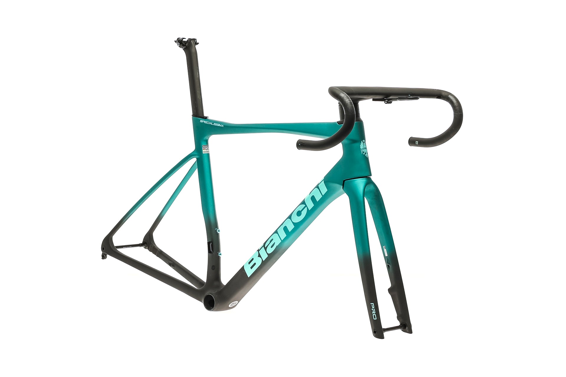 Bianchi Specialissima Pro 55cm Carbon Road Bike Frameset 2024 - Lightweight & Aero for Competitive Cycling & Racing