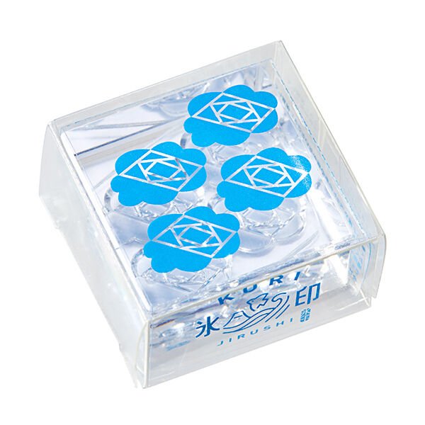 Kori Jirushi Large Ice Cube Stamp - Fun and Creative Ice Cube Maker for Cocktails, Drinks, and Parties - Hitotoki / King Jim Brand