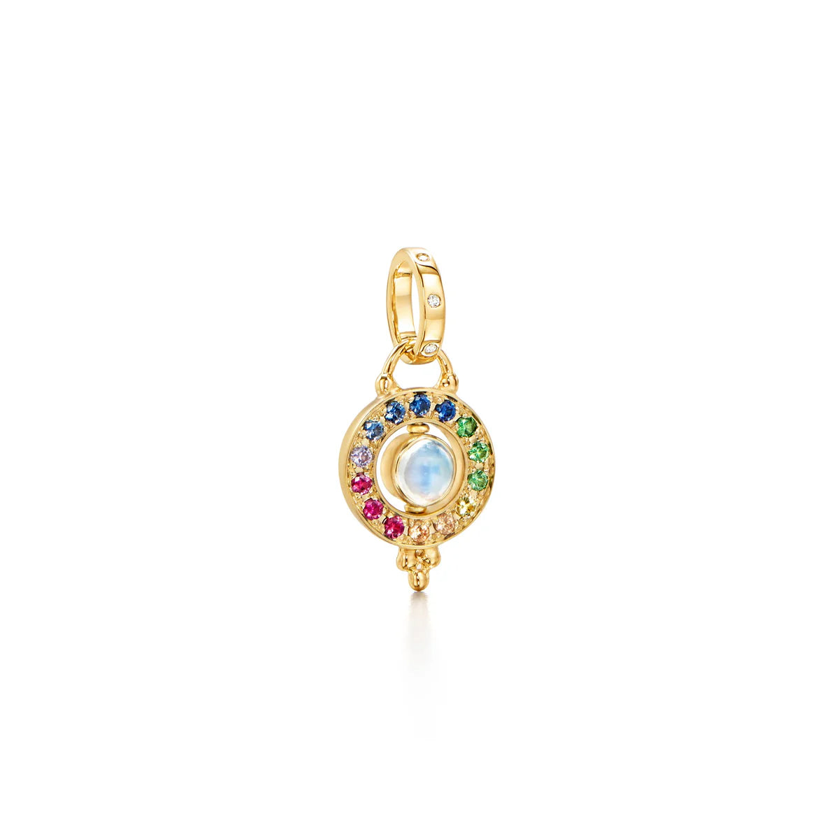 Temple St. Clair Mini Orbit Pendant Necklace - 18K Gold Plated Elegant Jewelry for Women | Perfect for Everyday Wear, Date Nights & Special Occasions
