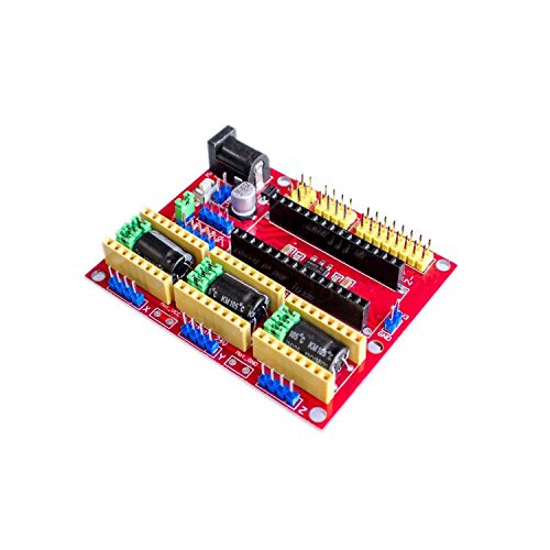 Replacement CNC Shield V4 Board for Arduino DIY Kit - A4988 Driver Expansion Board Compatible with 3D Printers & Engraving Machines | Perfect for CNC Projects, Prototyping & Maker Workshops
