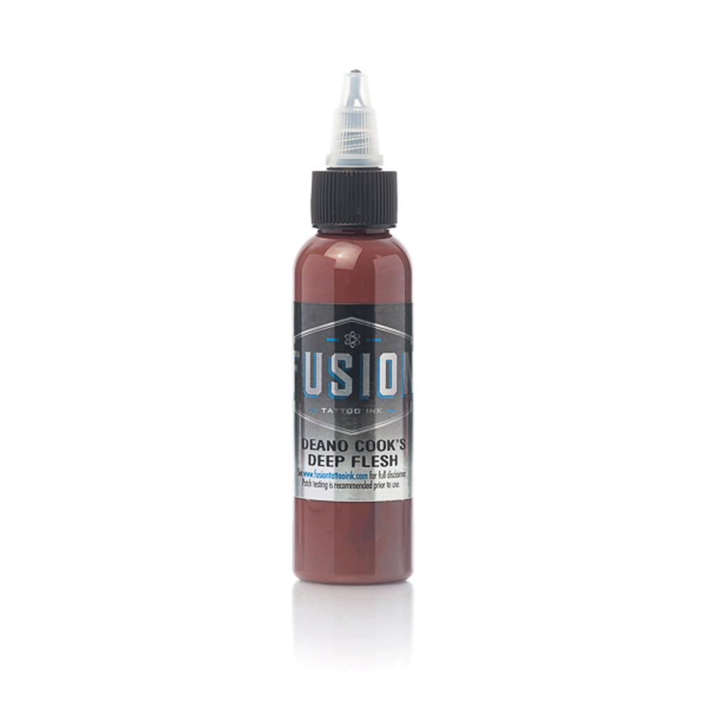 Deep Flesh Fusion Ink - 1 oz Tattoo Ink for Professional Artists | Perfect for Realism, Sleeves & Cover-ups