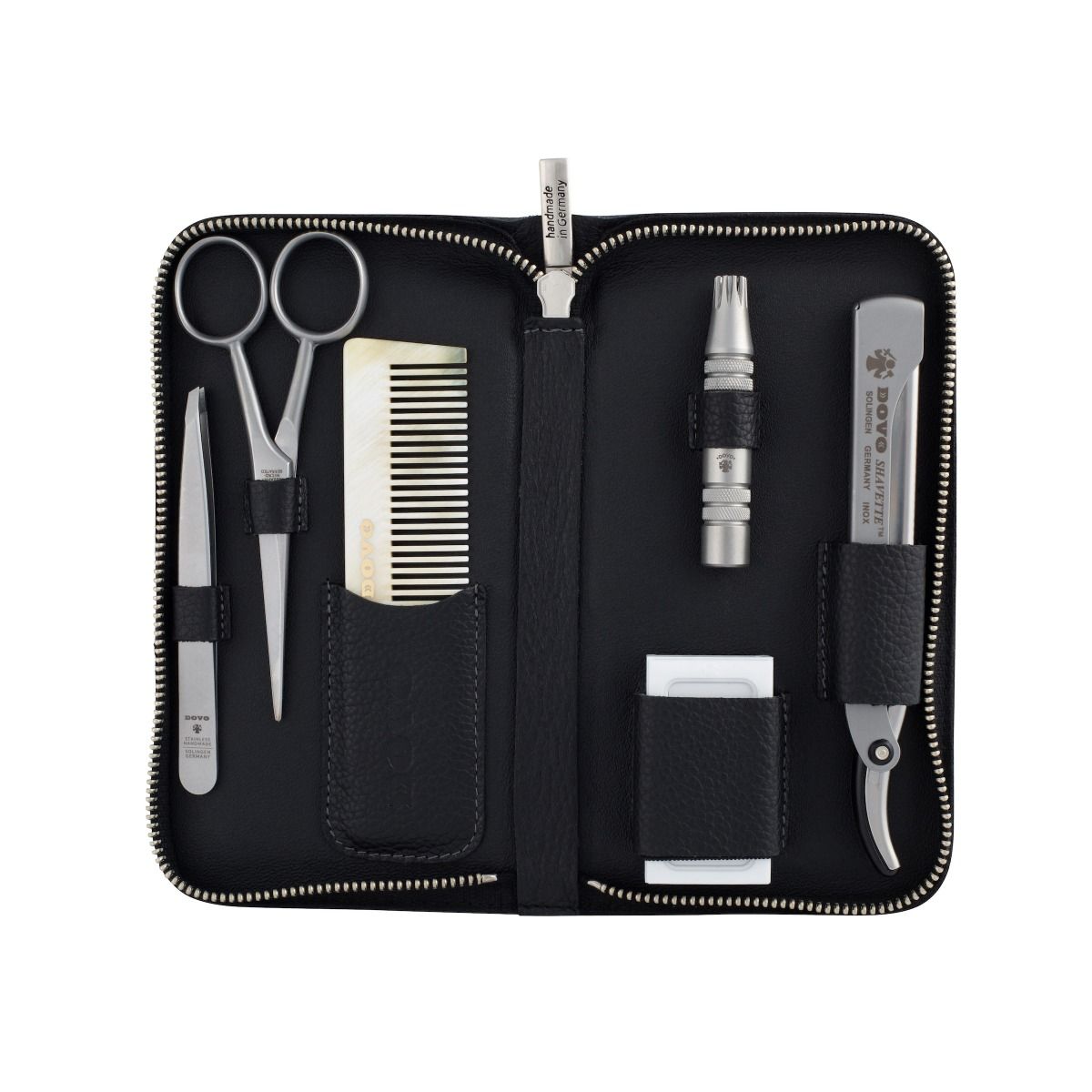Premium DOVO Beard Care Set No. 6 - Complete Grooming Kit for Men with Beard Oil, Brush & Comb - Perfect for Daily Beard Maintenance & Styling at Home or Travel