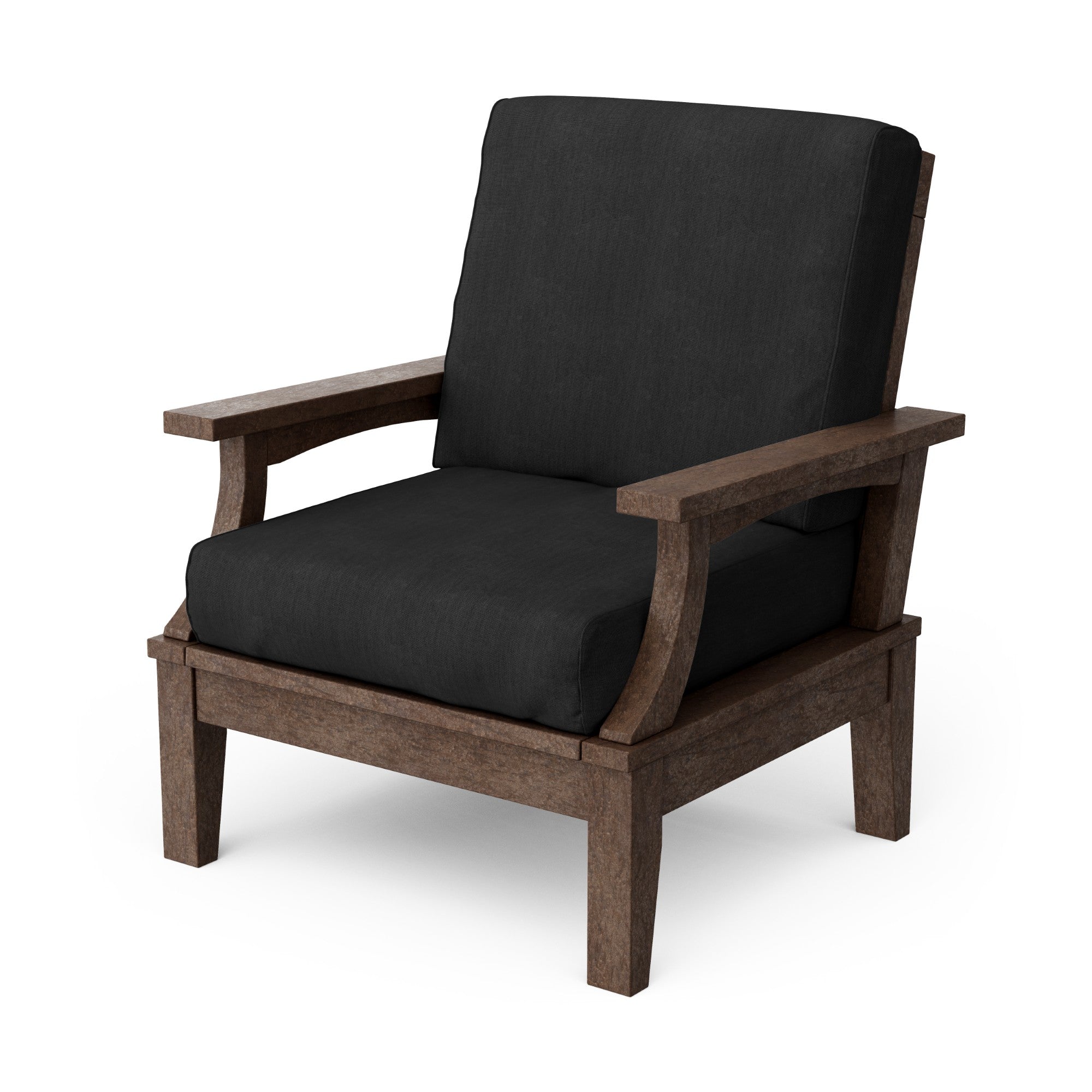 Heritage Deep Seating Patio Chair with Weather-Resistant Cushions - Outdoor Lounge Furniture for Garden, Poolside & Backyard Relaxation