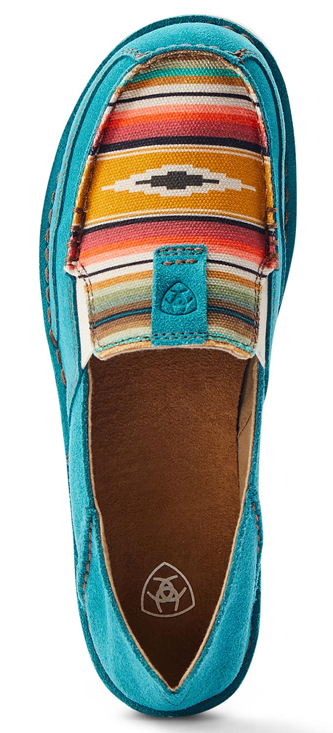 Ariat Women's Cruisers Western Boots - Comfortable Teal Suede Cowgirl Boots for Riding, Work & Everyday Wear