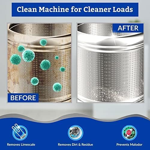 Samsung Washing Machine Cleaner Powder - 100g (Pack of 4) | Compatible with Front Load & Top Load Washers | Removes Odor, Mold & Residue | Ideal for Deep Cleaning & Descaling Washing Machine Drums