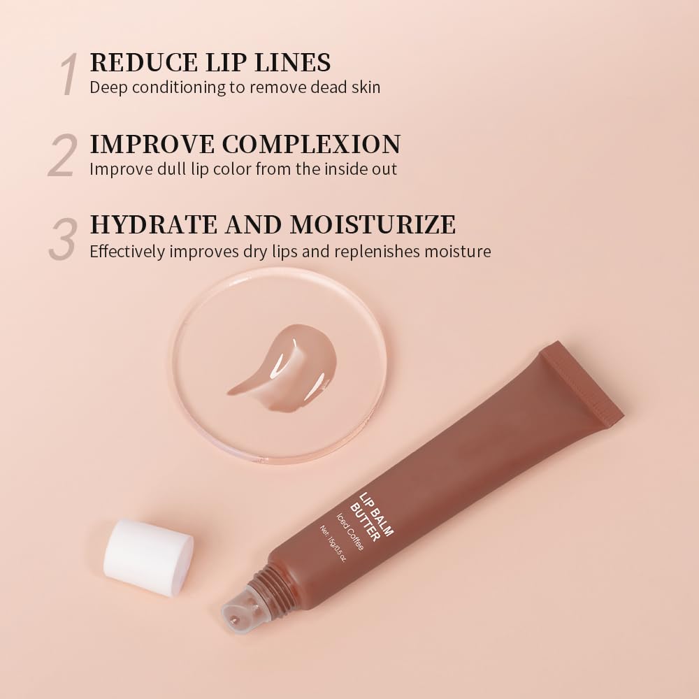 Natural Moisturizing Lip Balm for Dry Lips - Hydrating & Nourishing with Shea Butter & Vitamin E - Perfect for Summer, Winter & Daily Lip Care