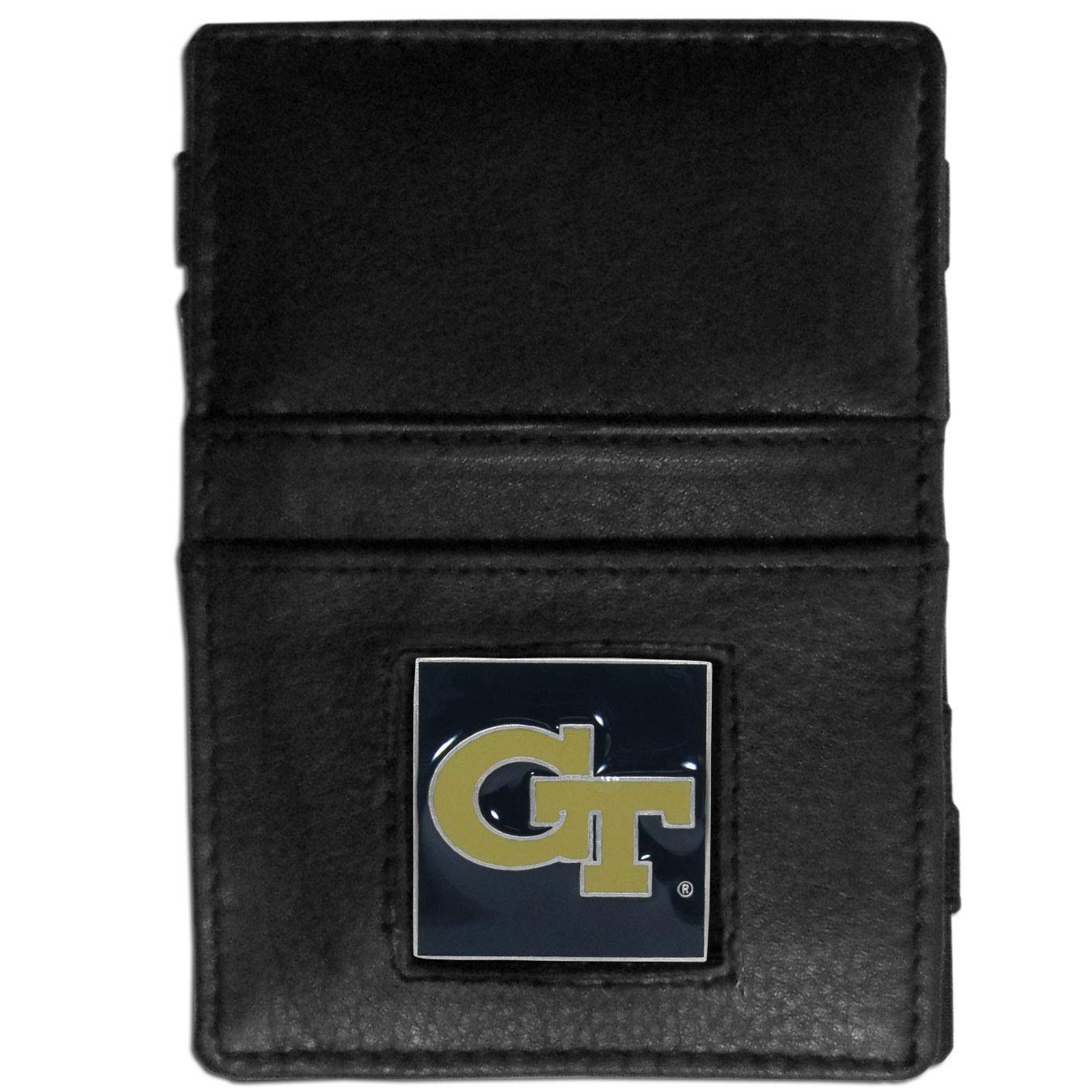 Siskiyou Sports NCAA Genuine Leather Jacob's Ladder Wallet for Men - Slim Bifold Credit Card Holder with ID Window - Perfect for College Fans, Everyday Carry & Gifts